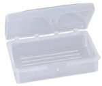 Hinged Soap Dish fits up to 3 oz. bar (clear)